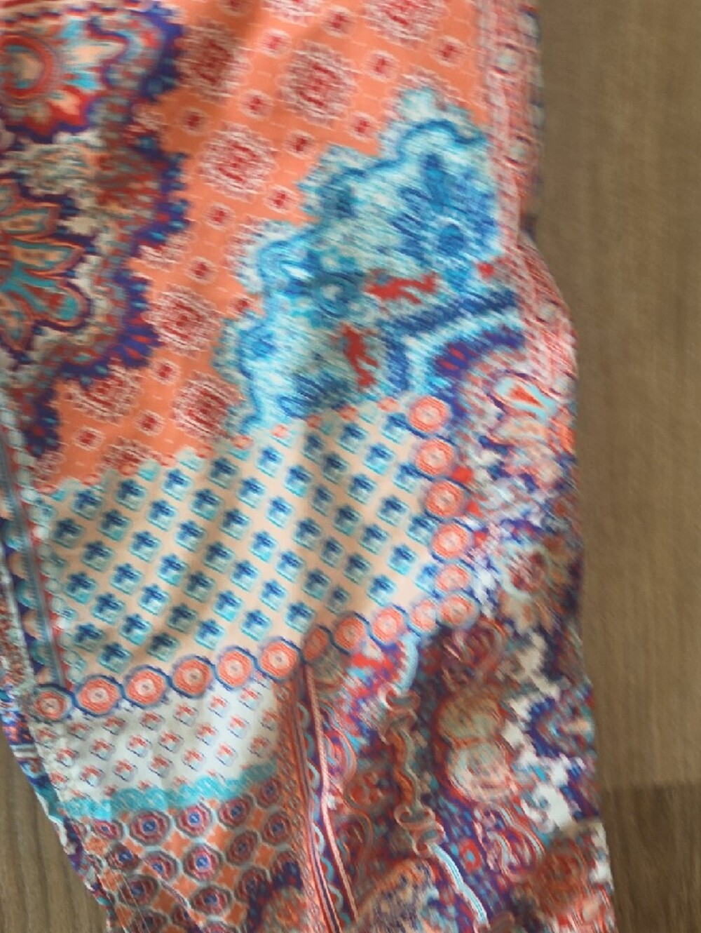 CAPRÌ PANTS SIZE 12 COLORFUL TIES ON CALF SIDES. - Picture 4 of 6